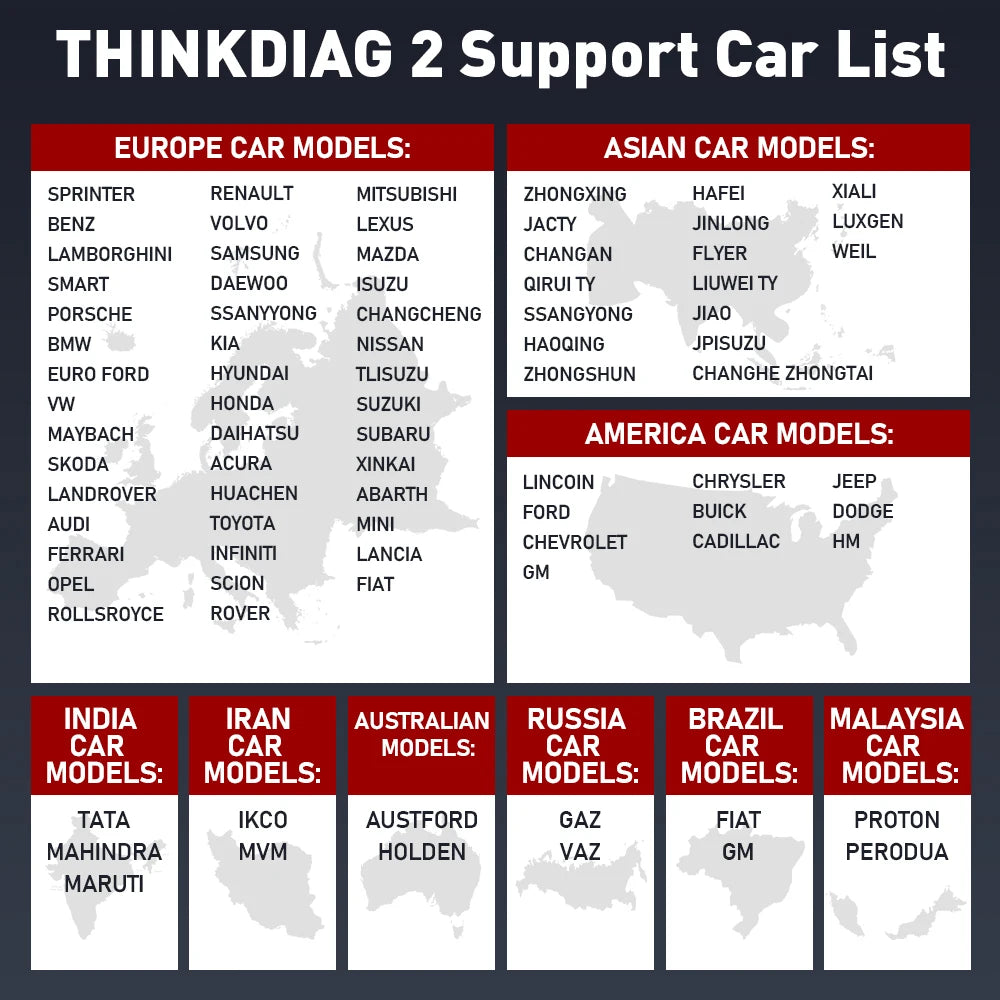 THINKCAR Thinkdiag 2 OBD2 Scanner — Full System Diagnostic Tool for All Car Brands