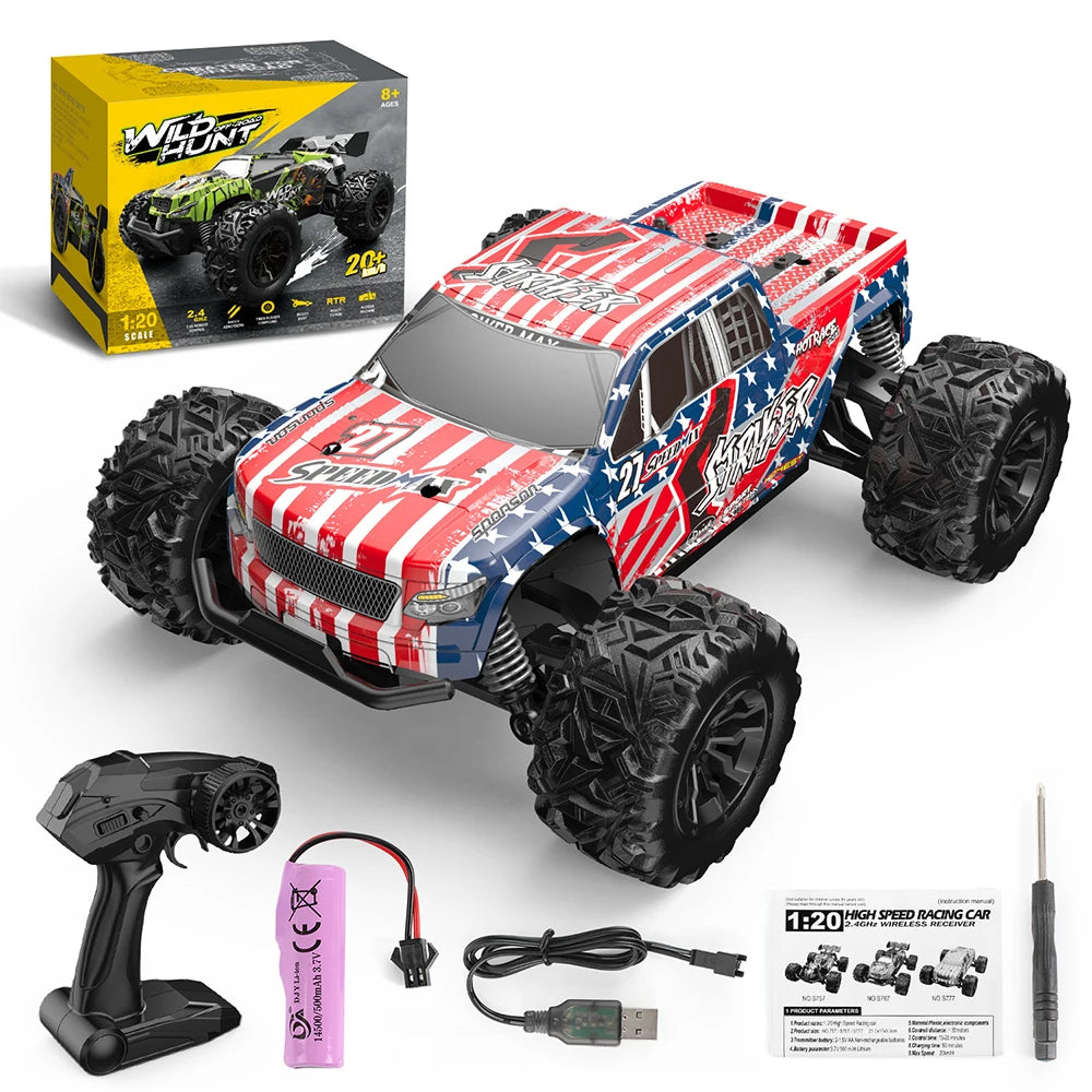 1:20 Scale 4WD RTR RC Monster Truck – High Speed Off-Road Climbing Drift Remote Control for Kids