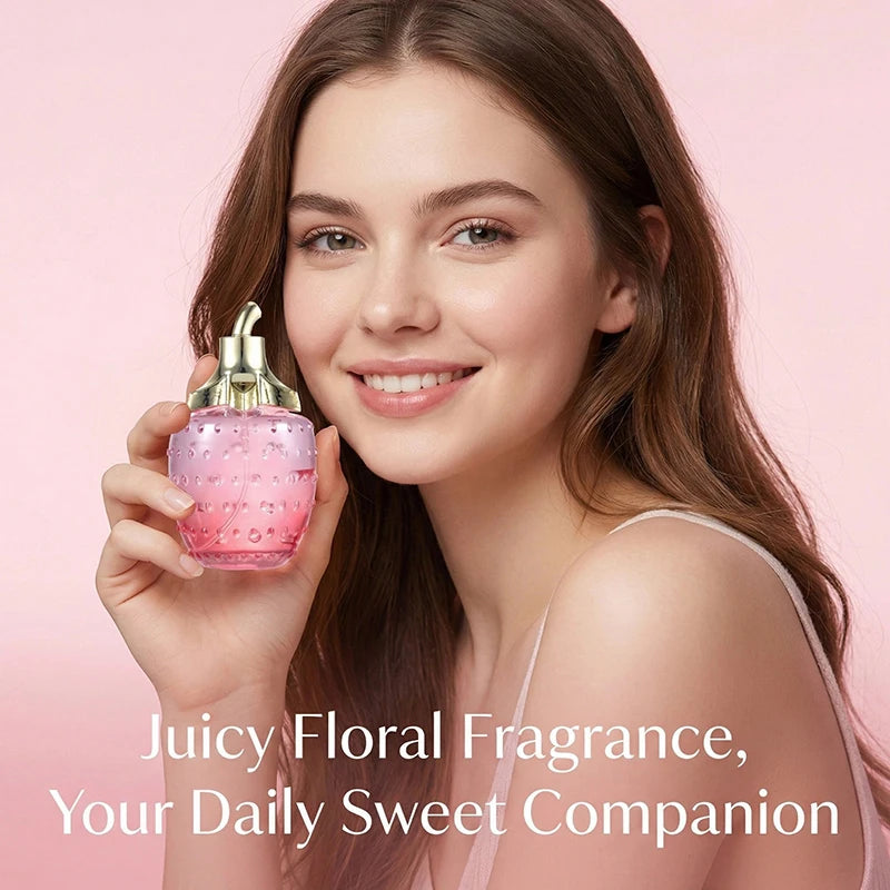 Strawberry Charm Women’s Fragrance Spray 80ml – Fruity Oriental Rose & Jasmine Perfume