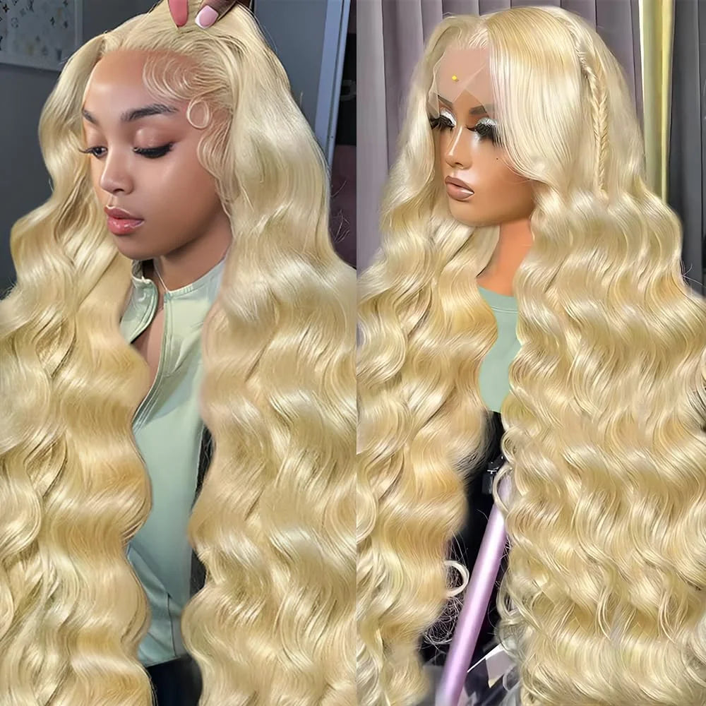 30 Inch 613 Lace Front Wig Human Hair 13x6 HD Transparent Lace Blonde Lace Front Wigs 613 Body Wave Lace Front Wigs Human Hair
