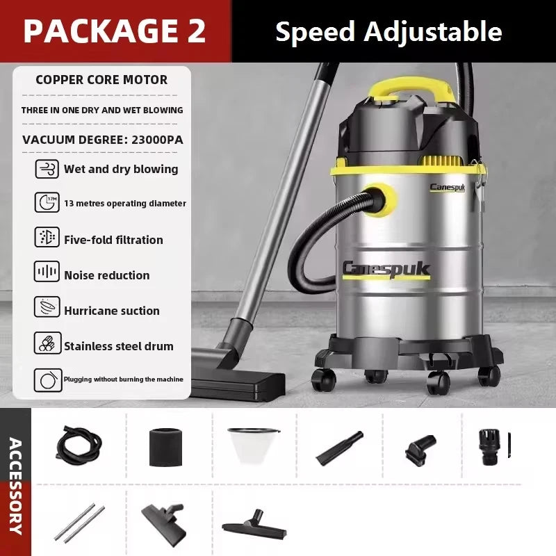 25L / 40L Wet & Dry 3-in-1 Vacuum Cleaner — High Power Commercial & Industrial Shop Vac for Car, Hotel & Home