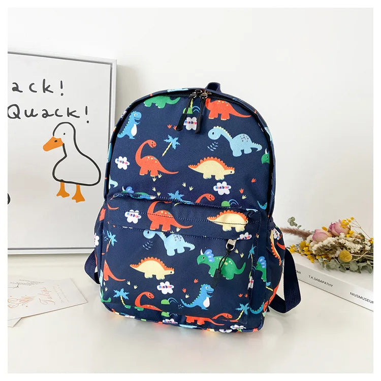 Dinosaur Print Backpack – Kids Kindergarten School Bag