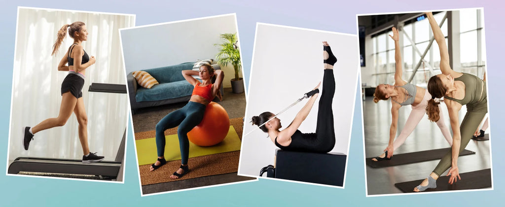 Women's Toeless Yoga Grip Socks – Pilates & Dance