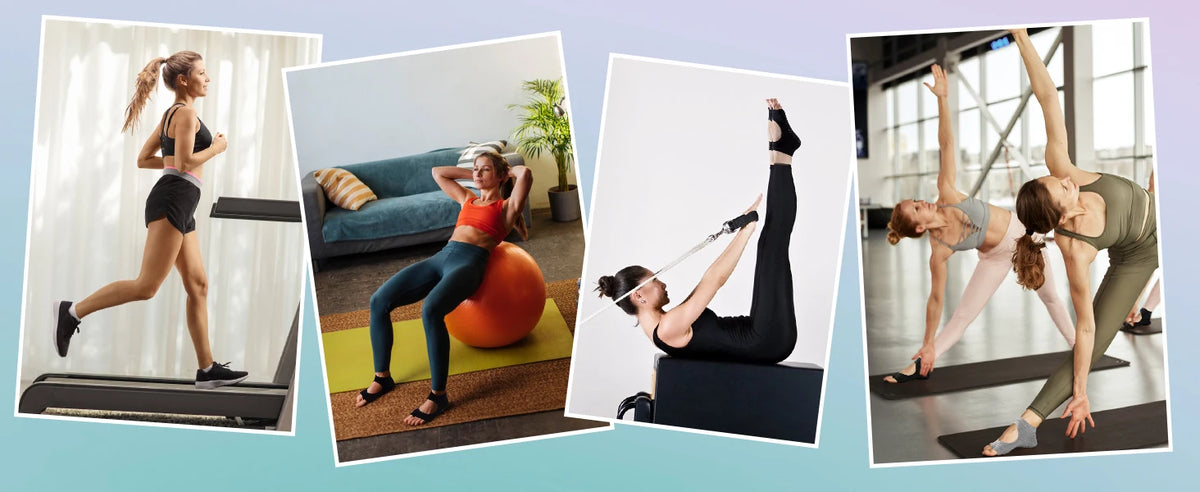 Women's Toeless Yoga Grip Socks – Pilates & Dance