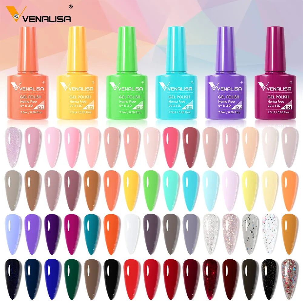 Venalisa VIP4 Gel Nail Polish 7.5ml — Soak Off UV/LED Long-Lasting Color