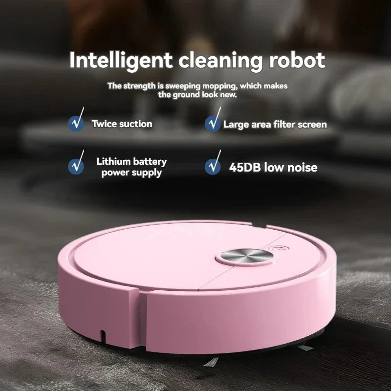 2026 Model 5-in-1 Smart Sweeping Robot Vacuum – USB Charging Auto Sweep, Mop & Suction
