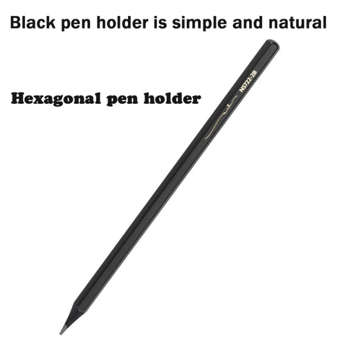 10-Pack Black Wooden Pencils, HB or 2B
