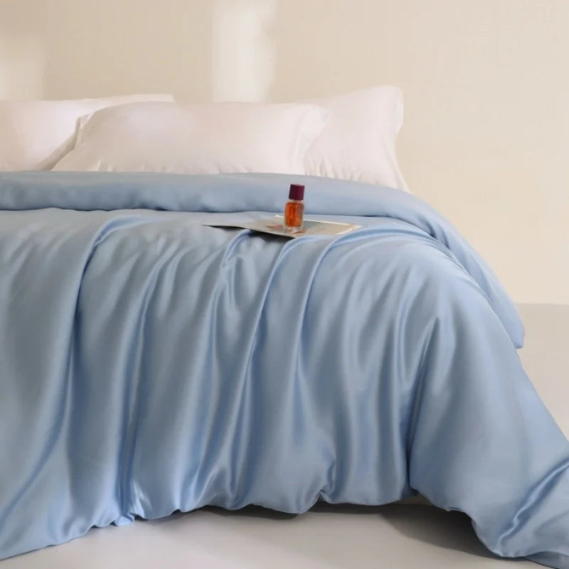 Eucalyptus Lyocell Duvet Cover – Summer Cooling Bamboo Bed Cover, Single to King