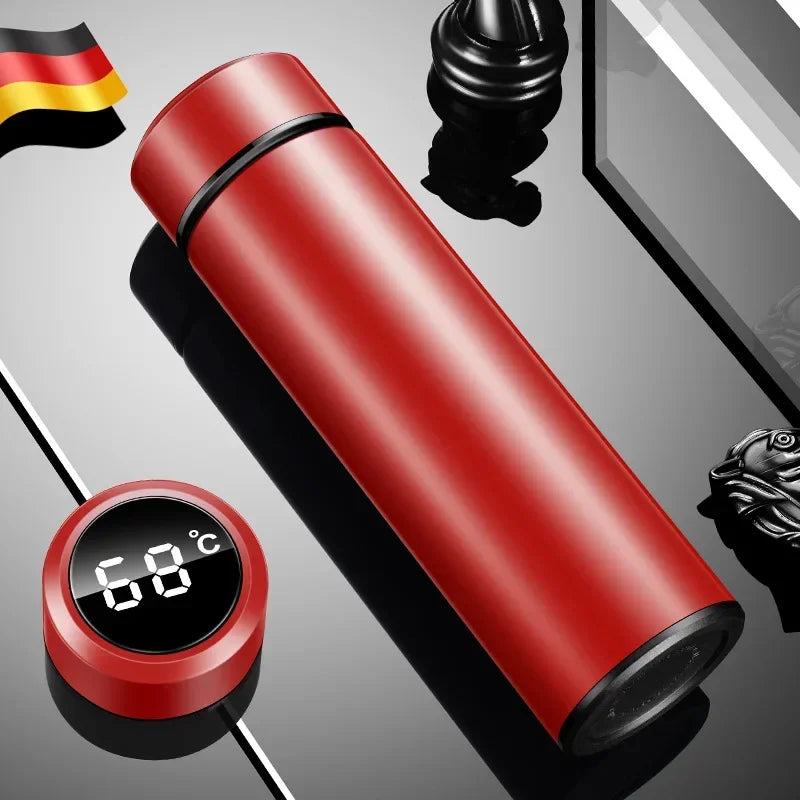 Trebalena 500ml Temperature Display Vacuum Thermos Bottle – 304 Medical-Grade SS, 24Hr Hot & Cold, Touch Temp Lid, 8 Colors