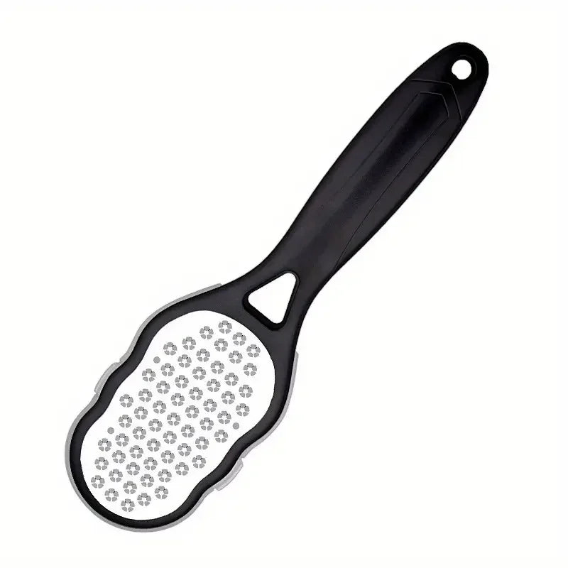 Salon-Smooth Feet at Home — Stainless Steel Foot File | Coarse & Fine Grit, Anti-Splash Ergonomic Design, Durable Home Pedicure Tool