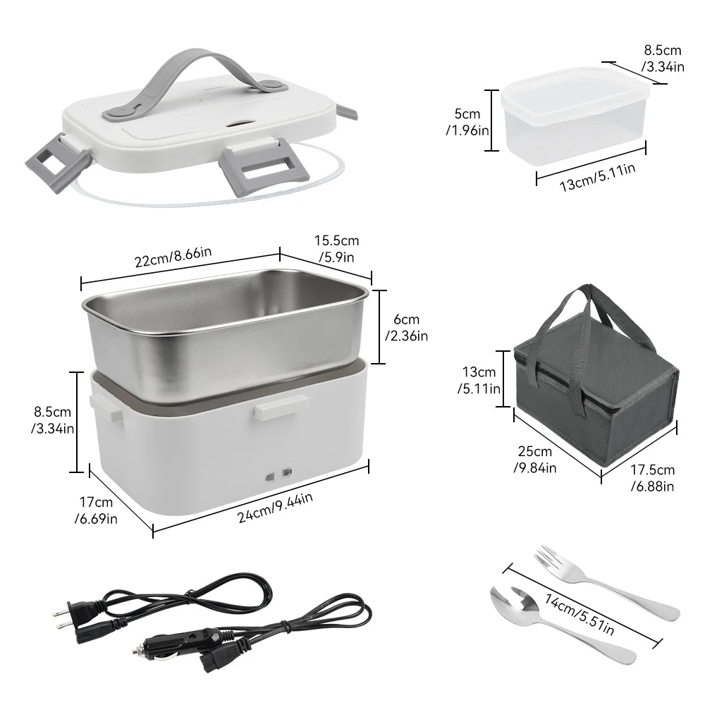1.8L Electric Lunch Box – 80W Food Warmer