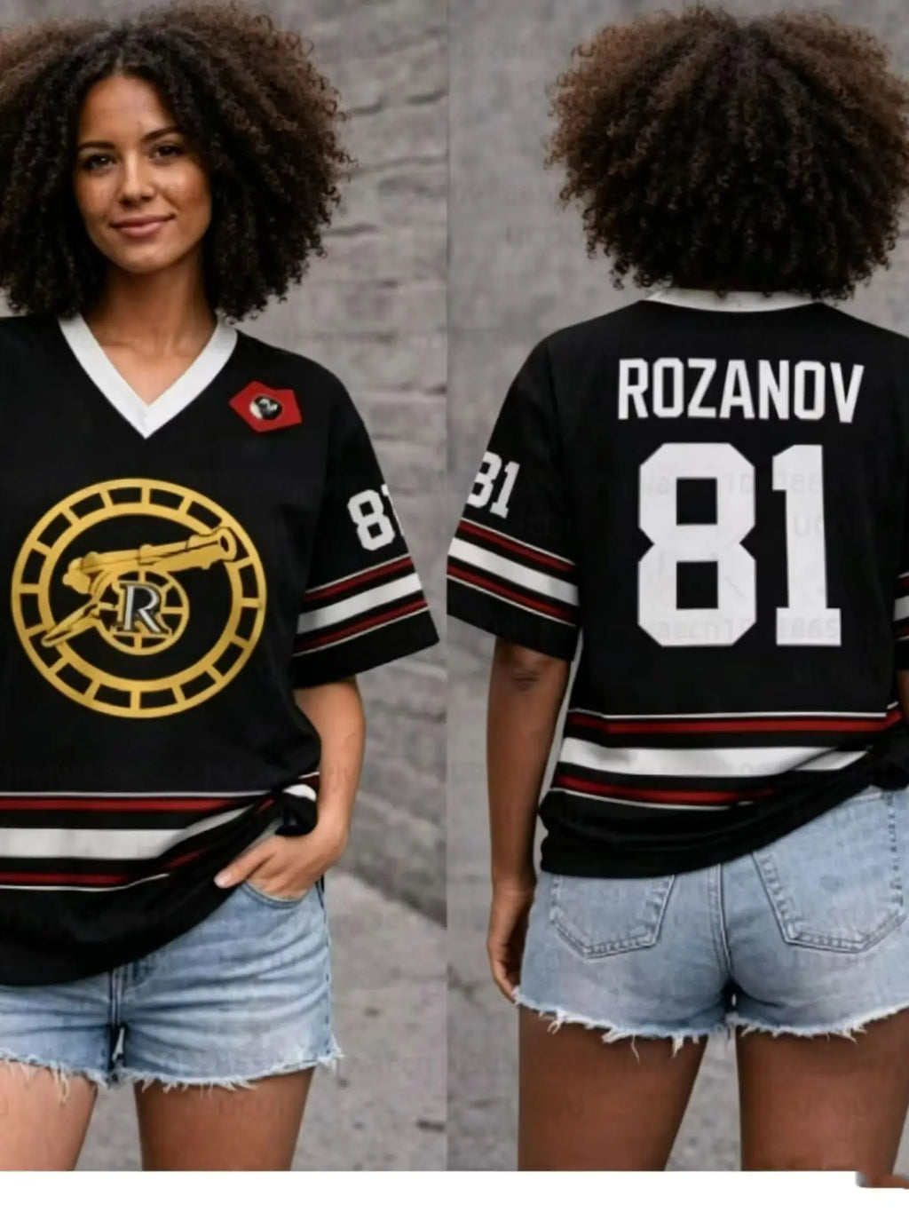 Heated Rivalry Hockey Jersey T-Shirt — Rozanov & Hollander Unisex Fan Tee
