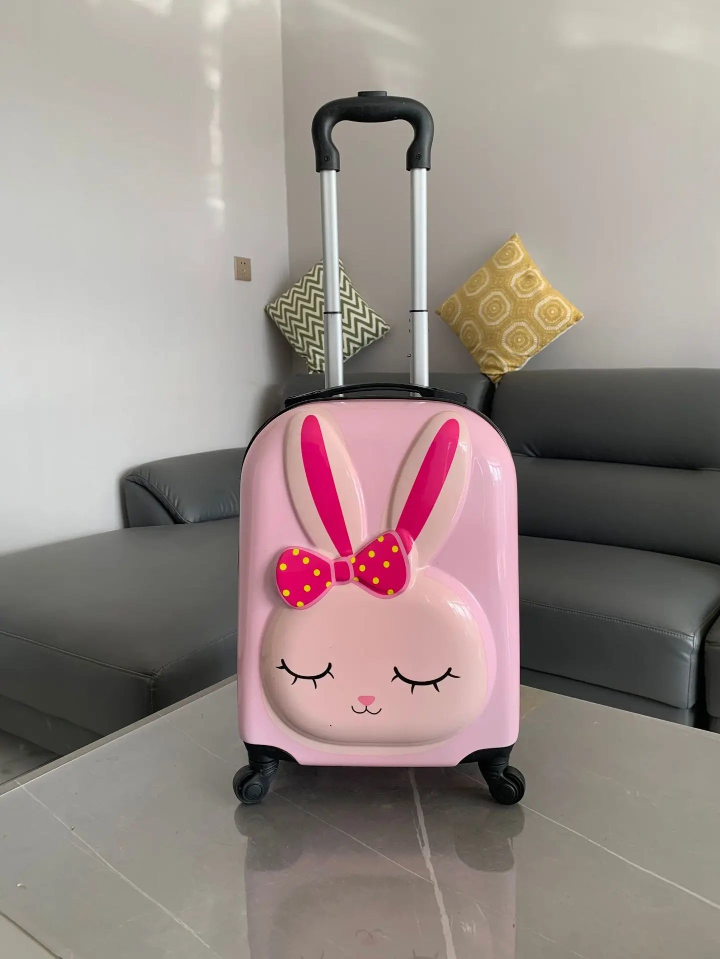 18" 3D Animal Kids Spinner Suitcase — ABS Hard Shell Carry-On for Young Travelers