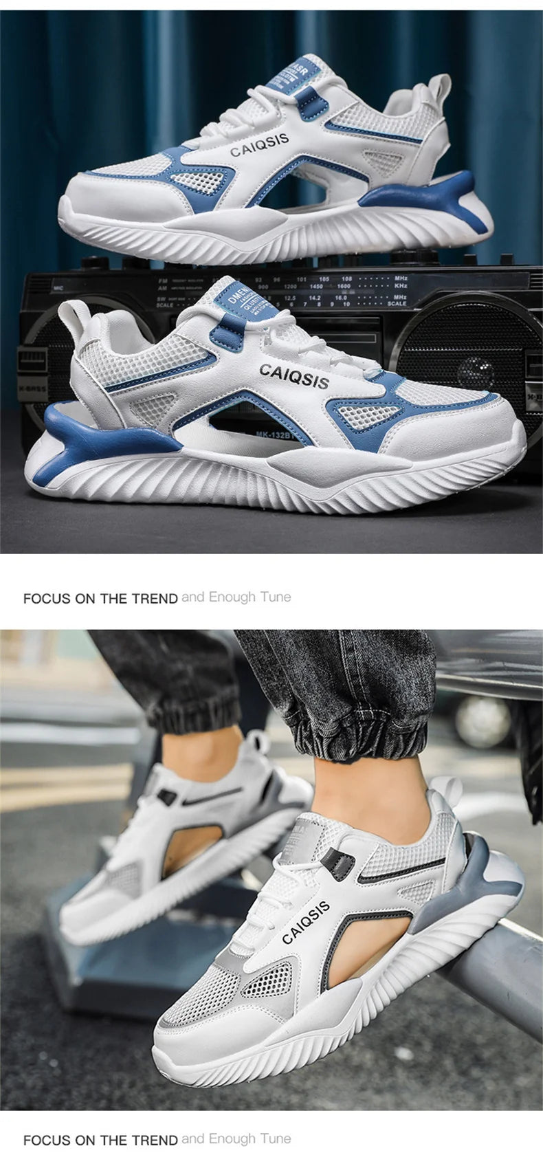 Breathable Mesh Lace-Up Sandals