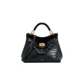 Lucia Lock PU Croco Shoulder Crossbody Bag – Luxury Light Fashion Tote for Women