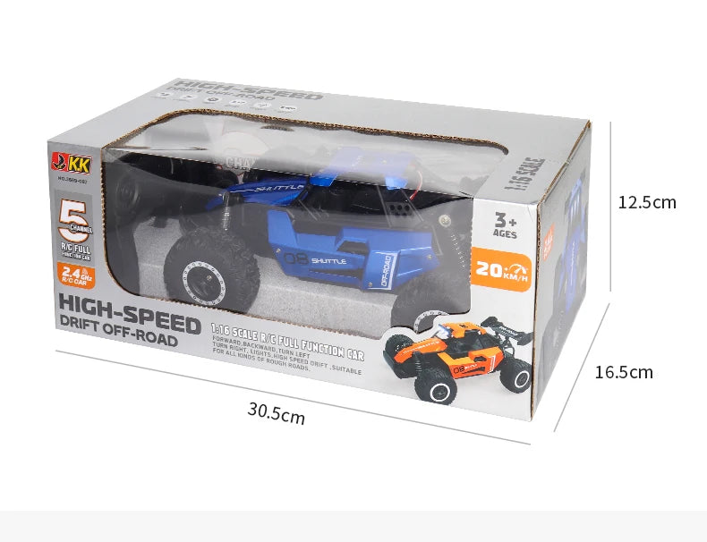 ZWN DK087 1:16 / 1:20 Scale 2WD RC Off-Road Climbing Car with LED Light
