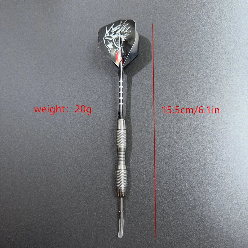3-Piece Professional Darts Set – 20g Imitation Tungsten Steel Needle, Aluminum Rod for Competition & Training