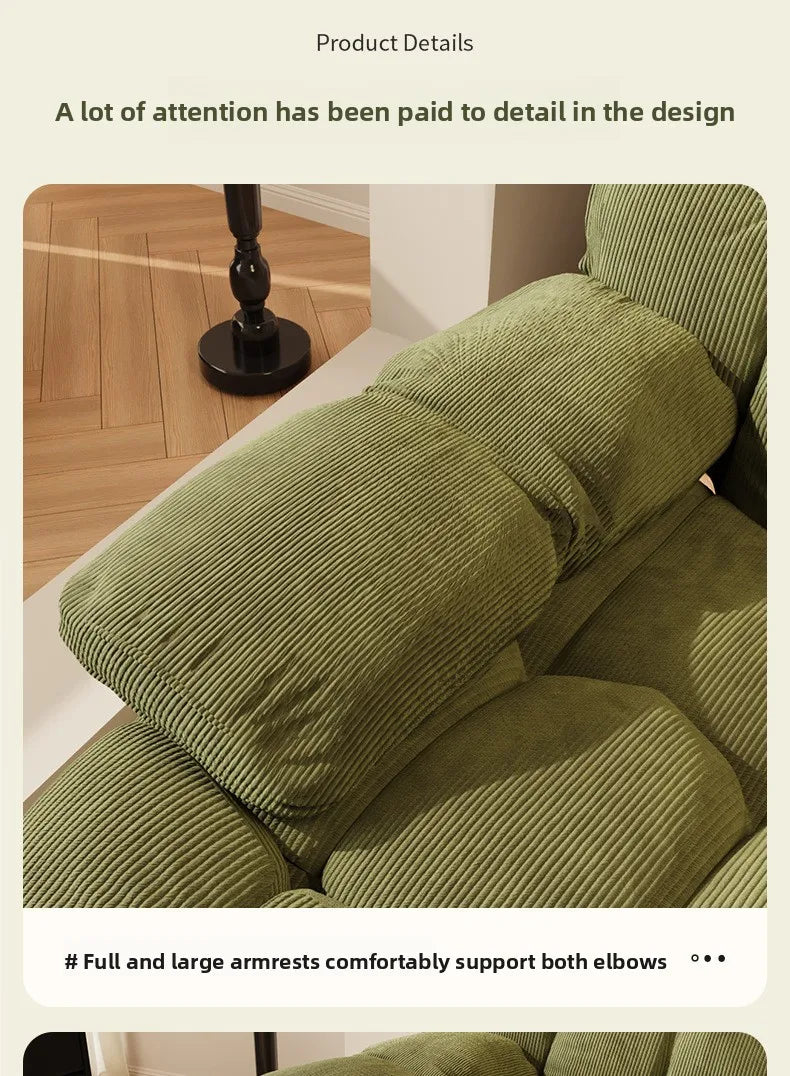 Five-Position Fabric Lounge Chair with Padded Arms