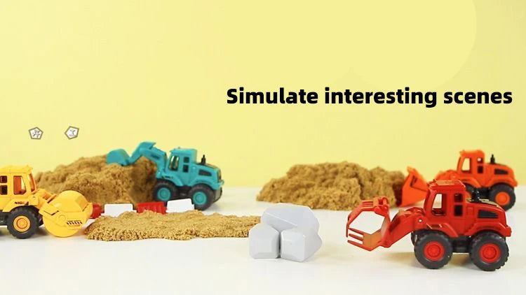 Inertial Construction Vehicle Toy – Excavator, Bulldozer, Road Roller & Claw Machine