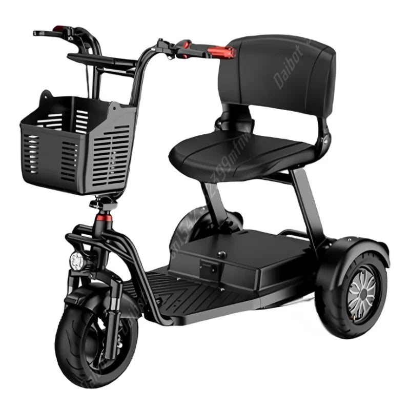 3-Wheel Folding Mobility Scooter for Seniors with Seat