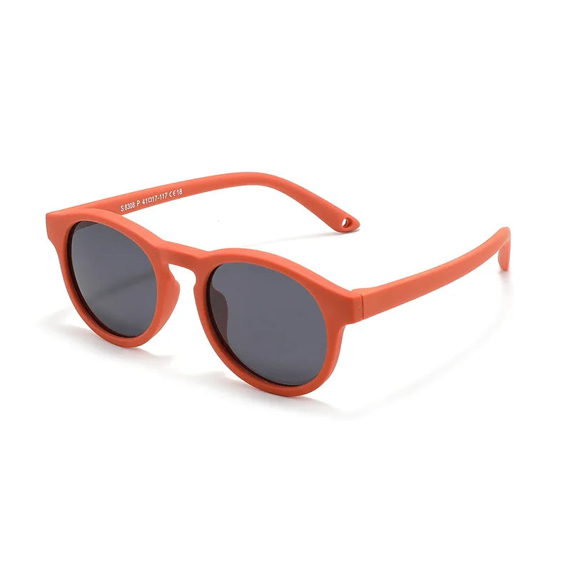 WarBlade Kids Round Polarized Sunglasses | Silicone Flexible Safety UV400 Baby Eyewear 0-3 Years