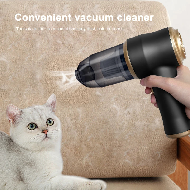 Wireless Portable Handheld Vacuum Cleaner — 7W Cordless Mini Vac for Car, Carpet, Sofa & Keyboard