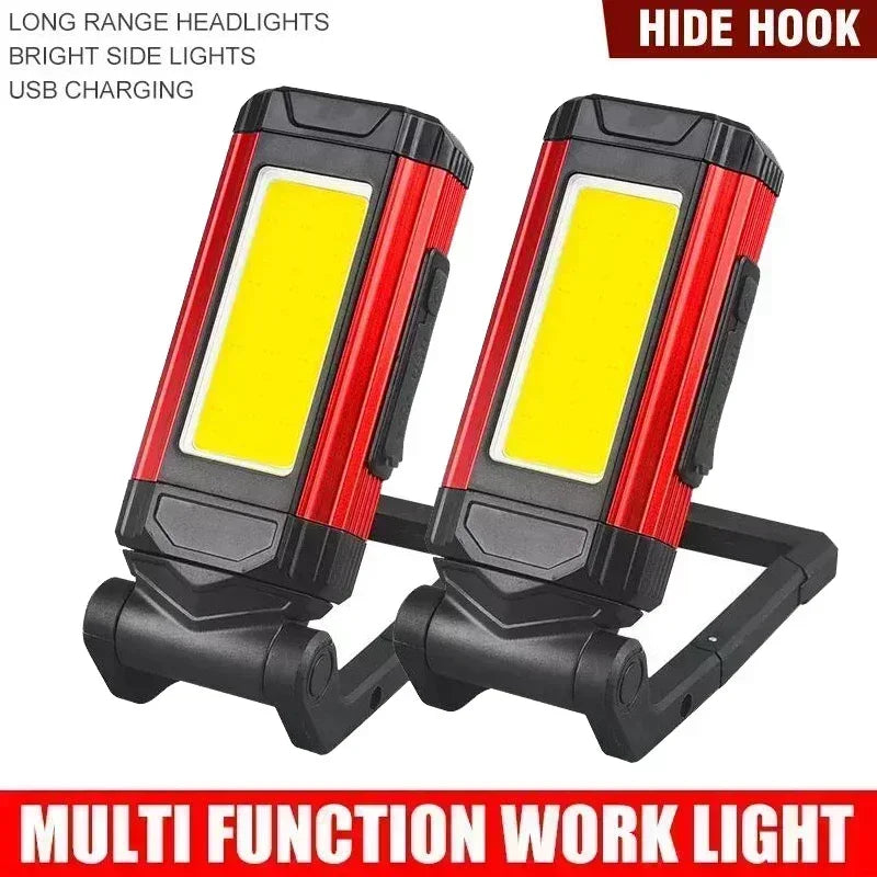 ESMARTER K011 XPE+COB Work Light – 600 Lumen, 5 Modes, Power Bank Function, IP64, USB Rechargeable