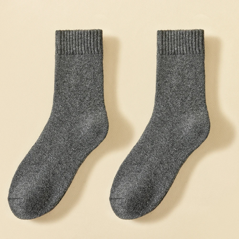 Men's Thick Wool-Blend Crew Socks
