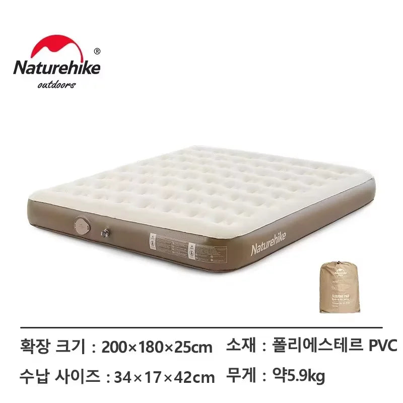 Glamping Air Mattress with Built-In Pump – Thickened Outdoor & Home Sleeping Mat, 450KG Capacity