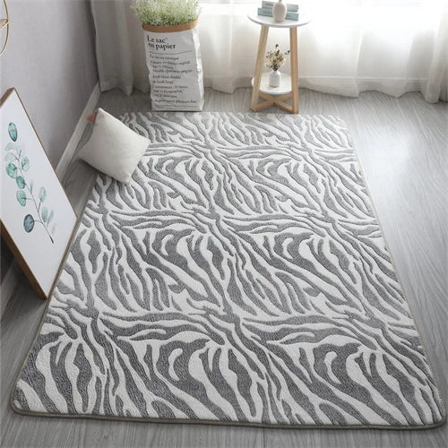 Rainbow Unicorn Glow in the Dark Area Rug – Large Kids Room Carpet with Stars