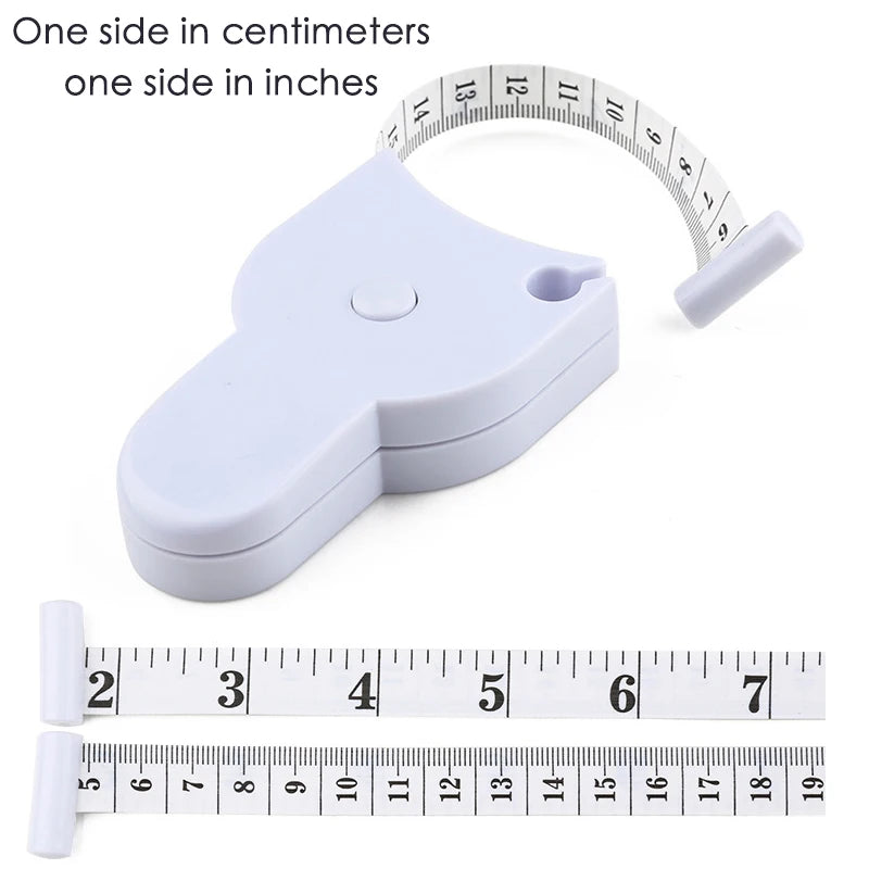 Self-Tightening Body Measuring Tape — 150cm Retractable Tailor Ruler