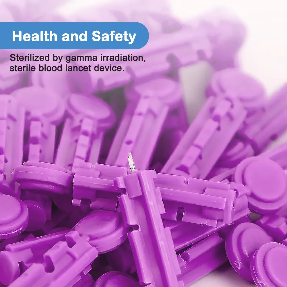 Diabetic Lancets 30G – Multicolored Universal Sterile Needles for Blood Glucose Testing