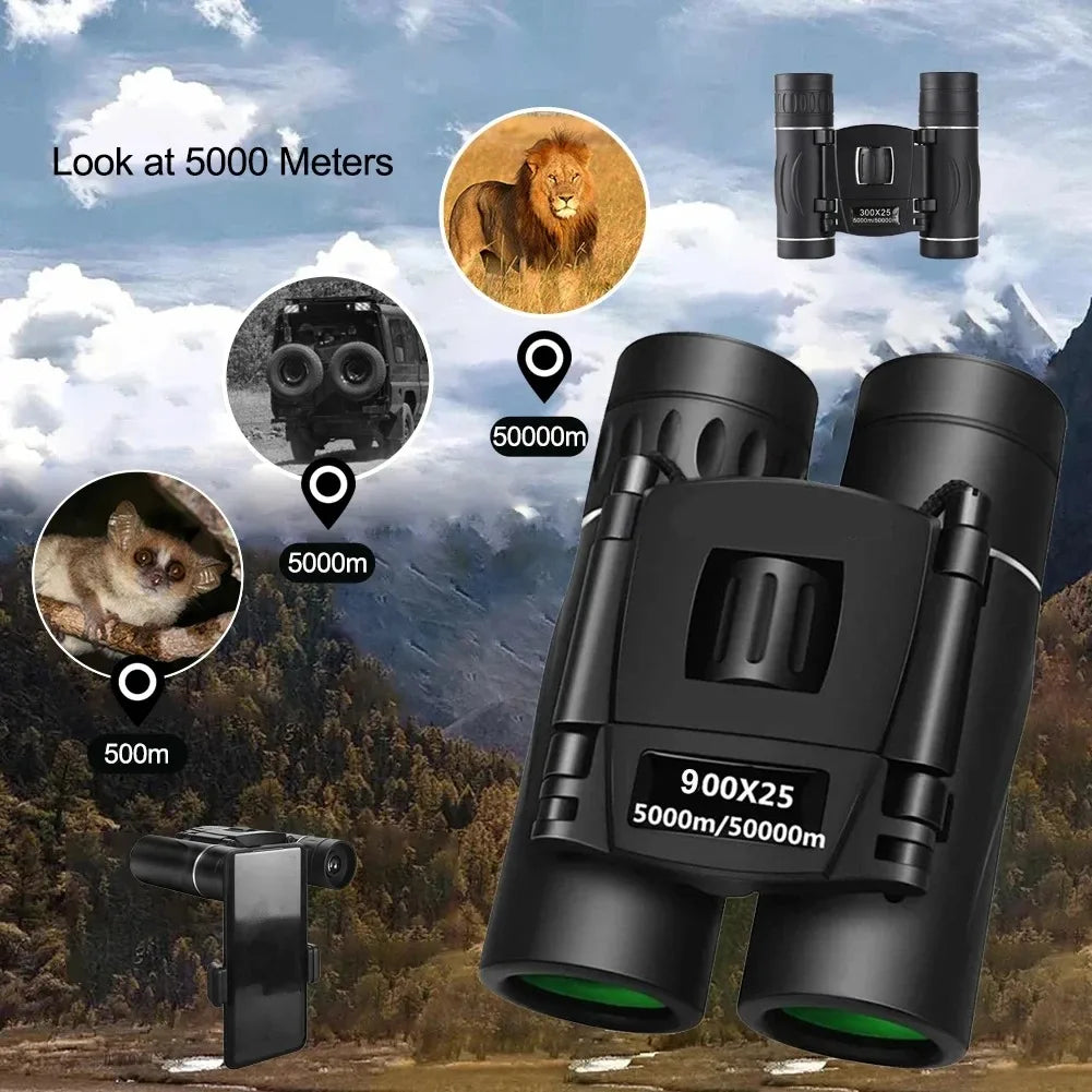 HD Night Vision Binoculars – High Magnification BAK4 Waterproof Outdoor Telescope