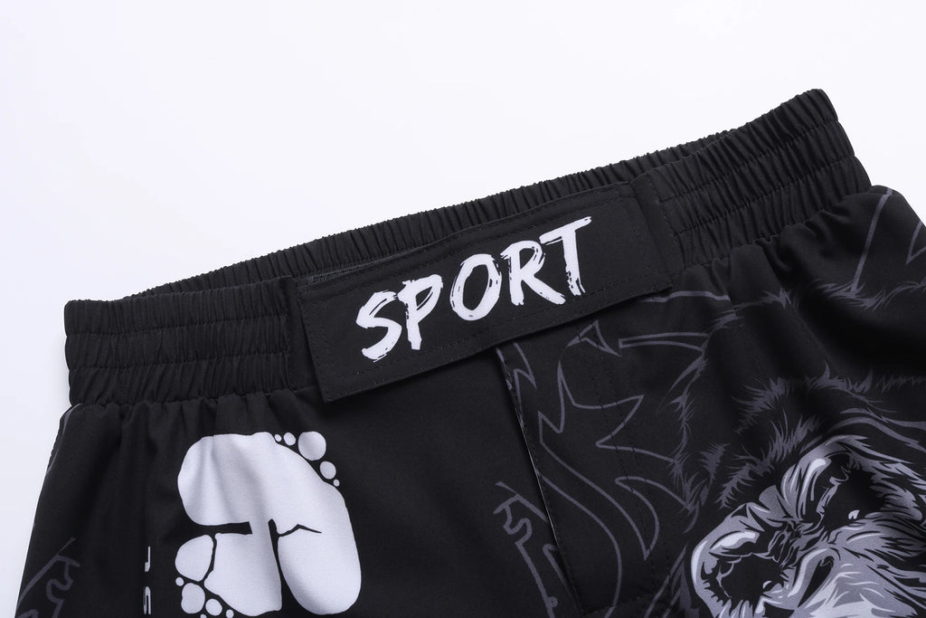 Men's MMA Rashguard BJJ 4-Piece Set – Gorilla Print Grappling Tracksuit