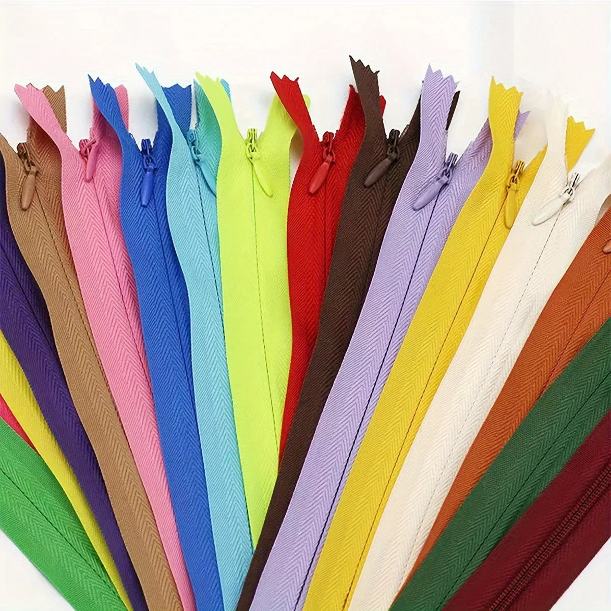 Invisible Zippers 5-Pack — Premium Hidden Zippers for Dresses, Pants & More (18cm–60cm)