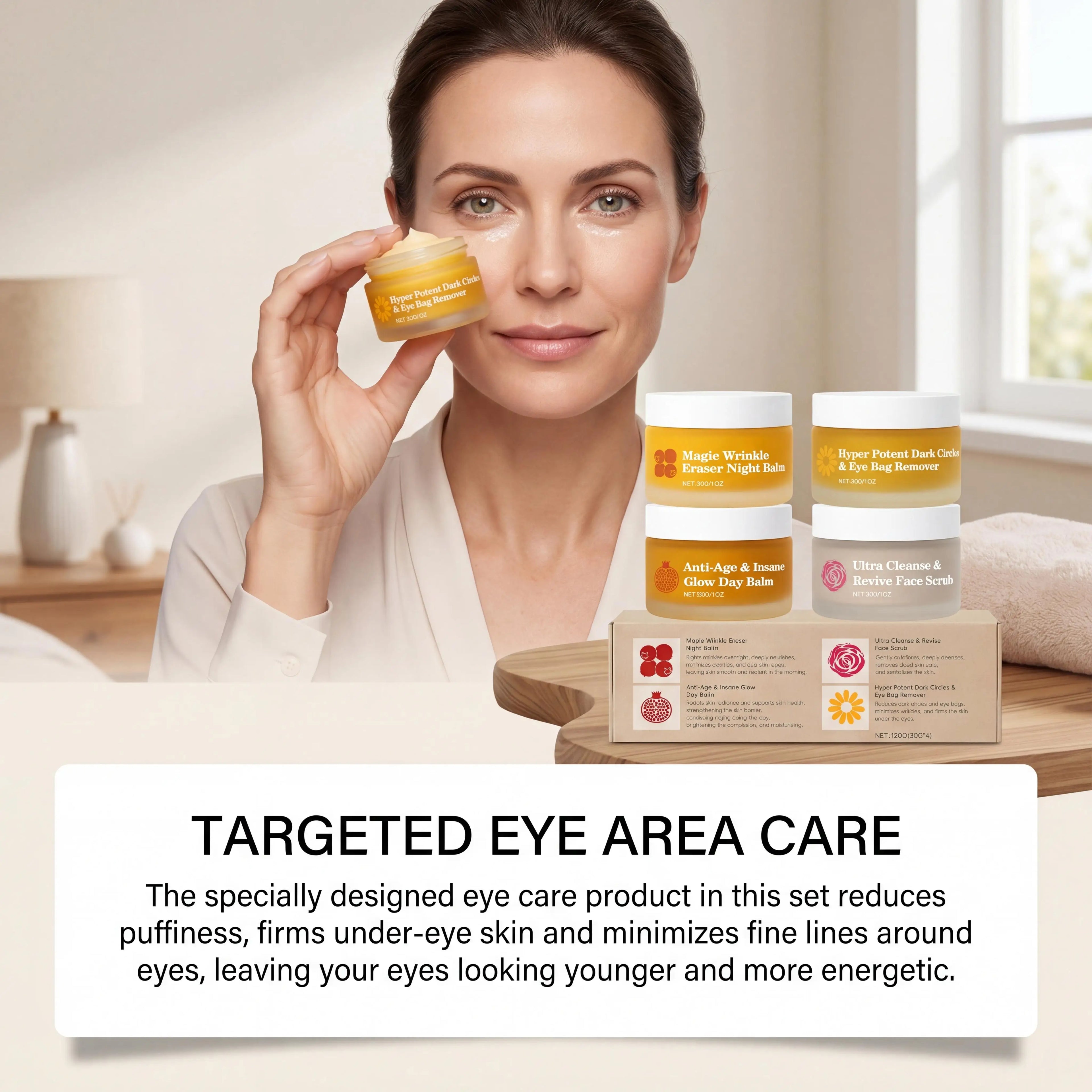 Day & Night Skincare Set – 4-Piece Brightening Barrier Repair Combo