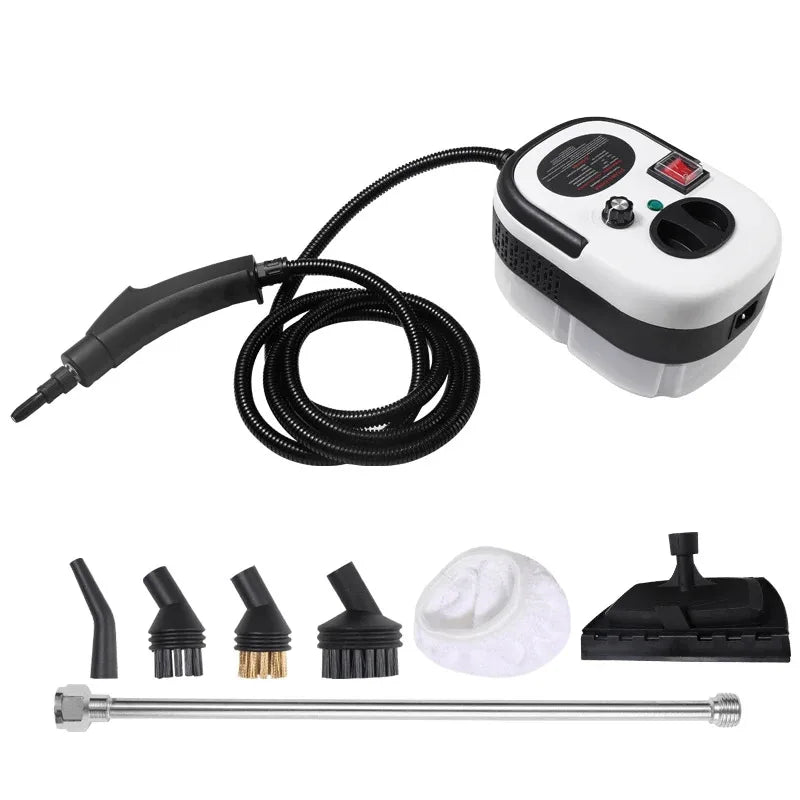 Portable Handheld Steam Cleaner — High-Temperature Pressurized Cleaning Machine with Brush Heads