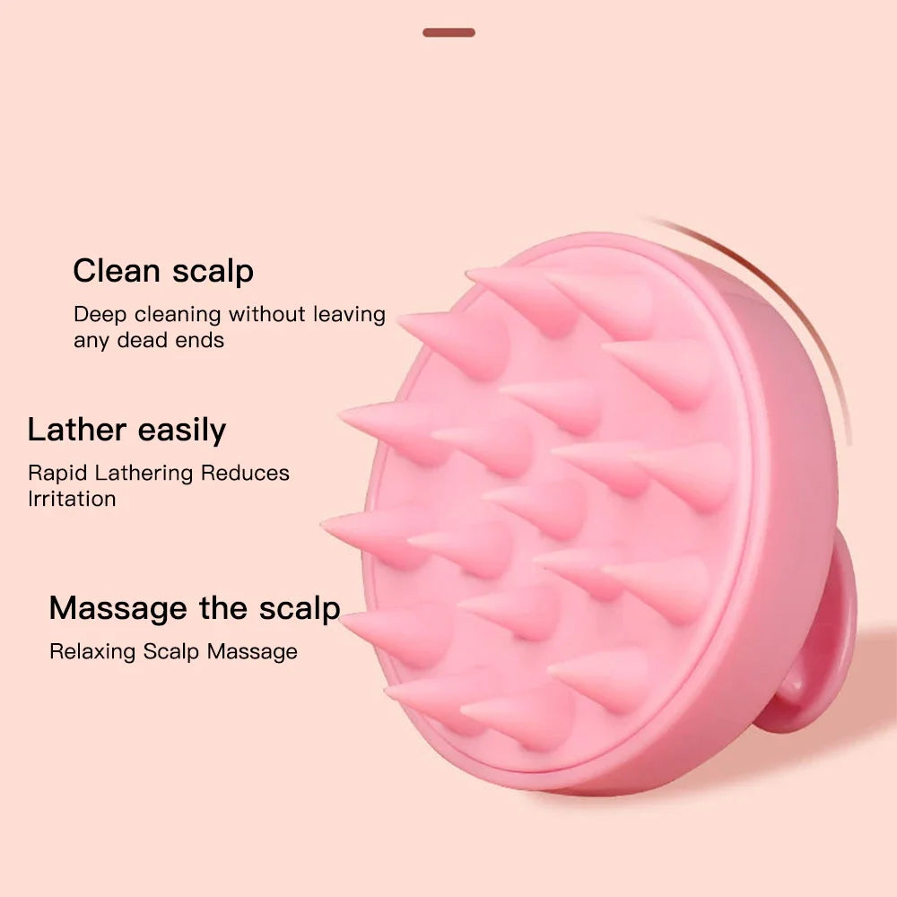 Silicone Scalp Massage Comb — Hair Growth Shampoo Brush