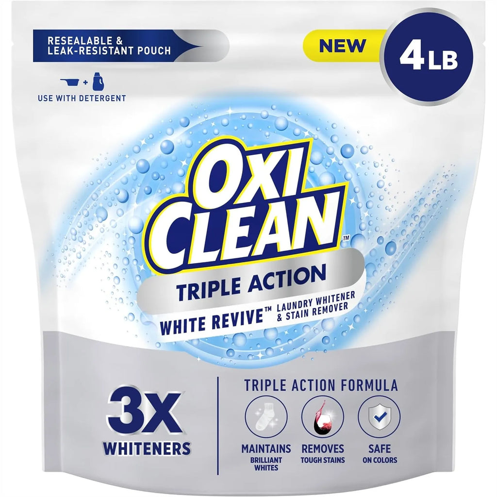 Brilliantly Bright Whites Every Wash — Laundry Whitener & Stain Remover Powder | 3X Whitening Power, Color-Safe, HE Compatible