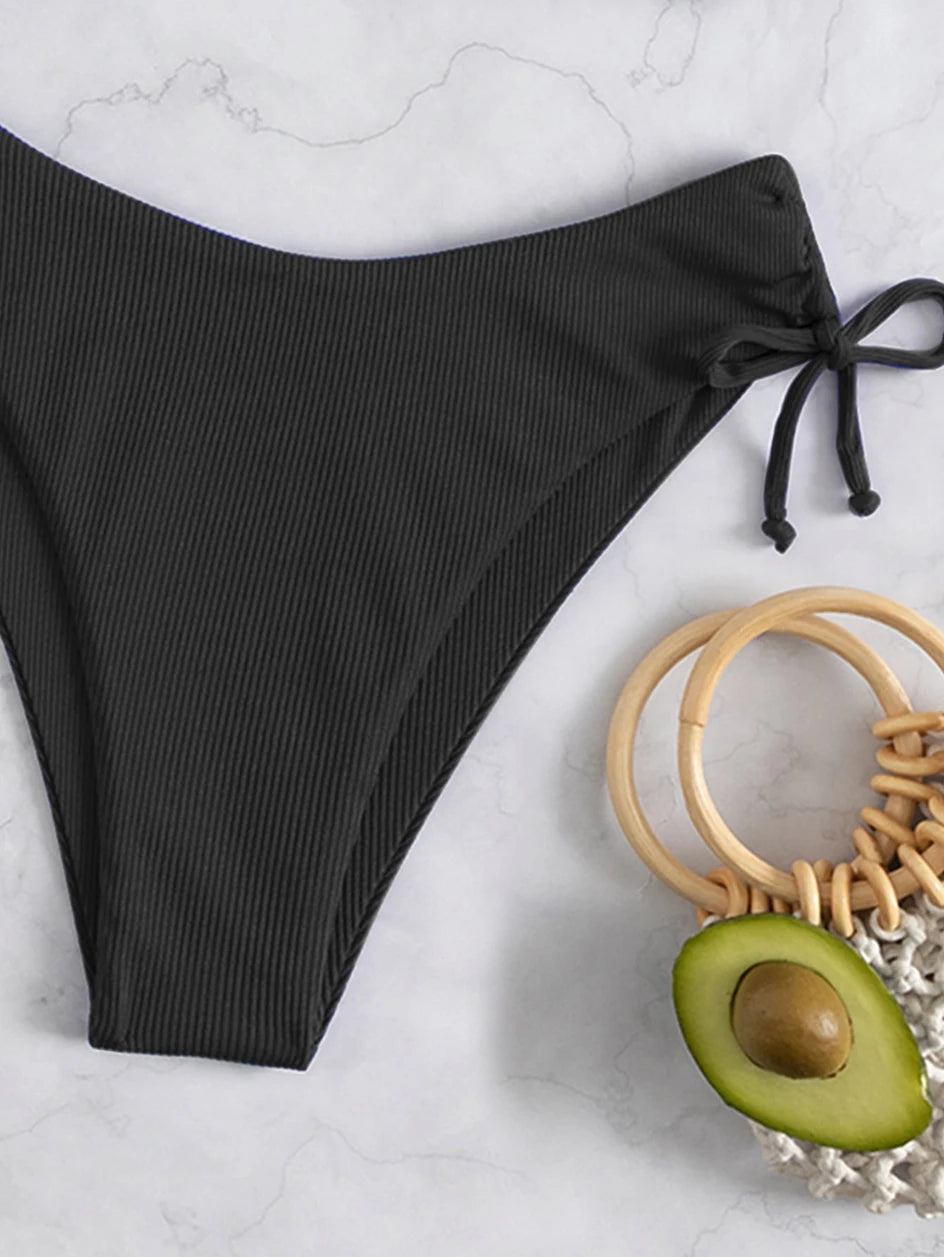 Bandeau High Waist Bikini Set — 2-Piece Women's Swimsuit