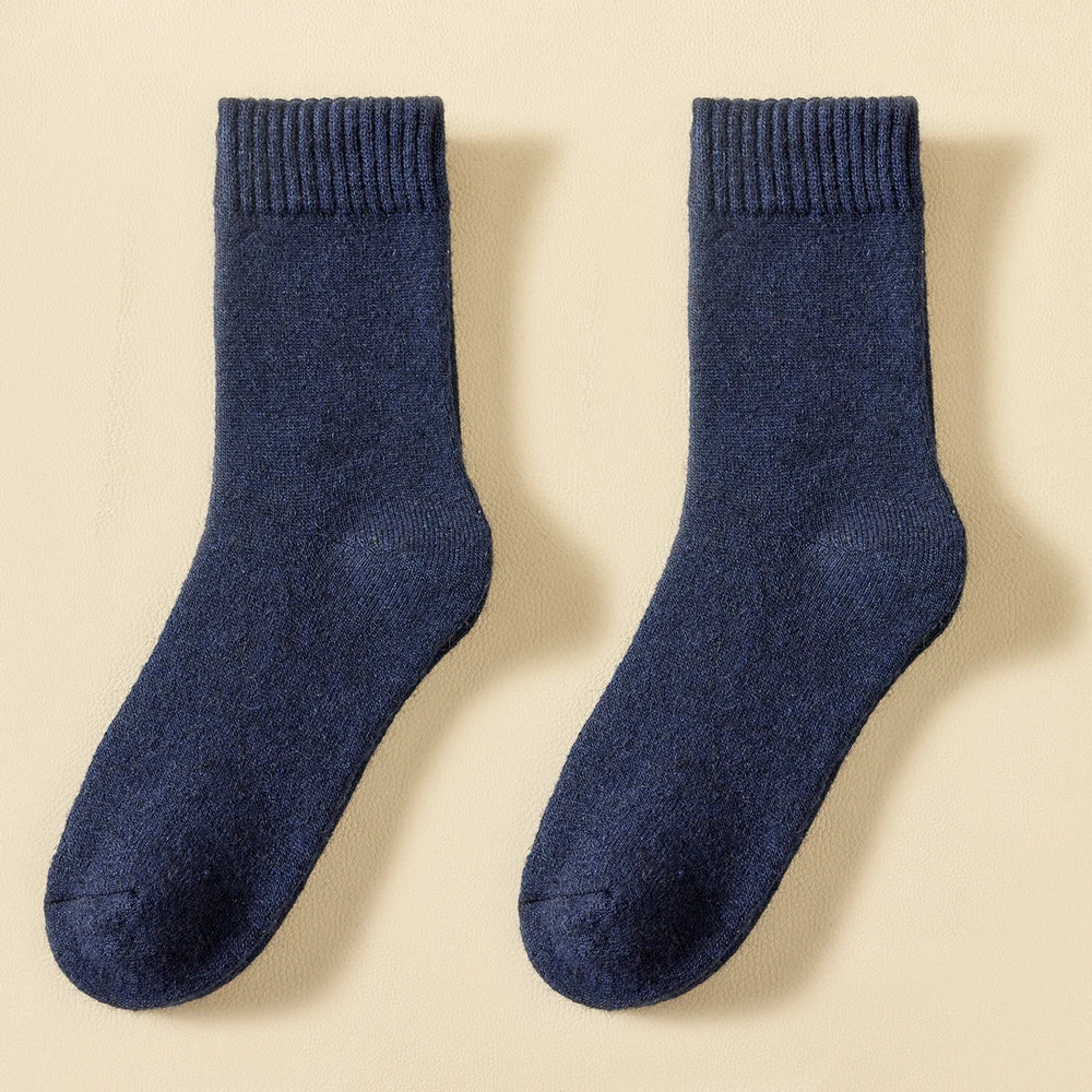 Men's Thick Wool-Blend Crew Socks
