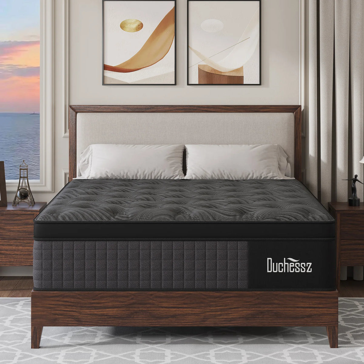 10"/12"/14" Gel Memory Foam Pocket Spring Hybrid Mattress – Medium Firm, Twin to King, Boxed
