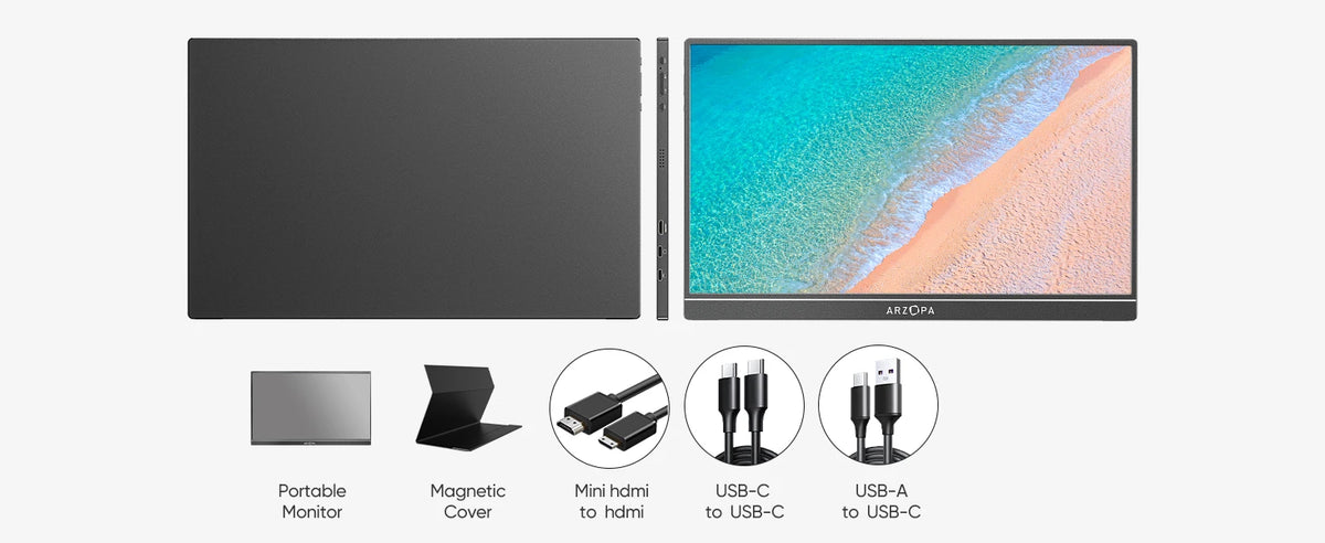 15.6-Inch Portable Monitor – Full HD IPS & Aluminum Housing