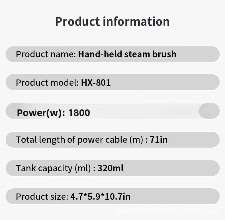 Portable Handheld Garment Steamer & Travel Iron