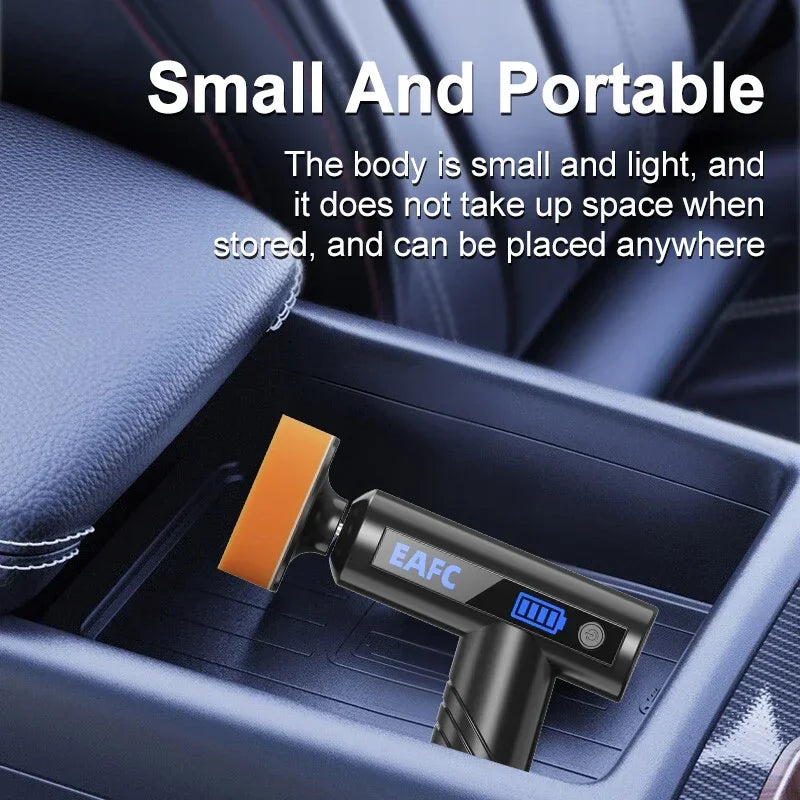 EAFC Cordless Car Polisher with 3-Inch Pads