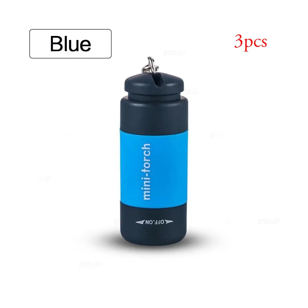 USB Mini Keychain Flashlight – Rechargeable EDC Torch, Waterproof, 16 Colors, Pocket-Sized LED Light
