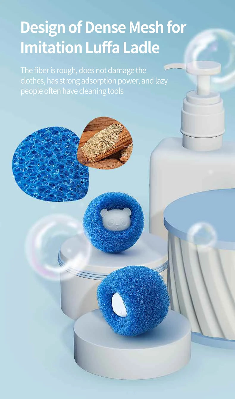 Laundry Balls Pet Hair Remover – Reusable Washing Machine Lint Catcher & Clothes Fluff Cleaner