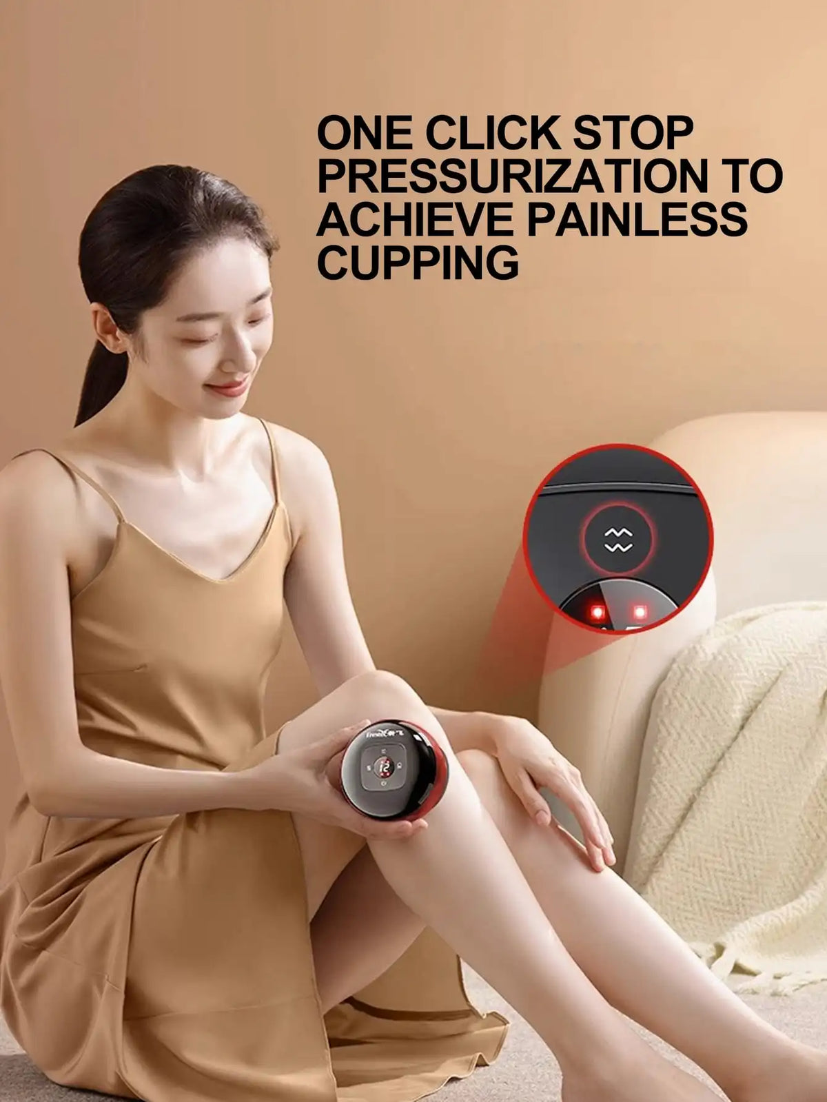 Electric Vacuum Cupping & Scraping Massage Device – Heated Suction Cup Body Treatment