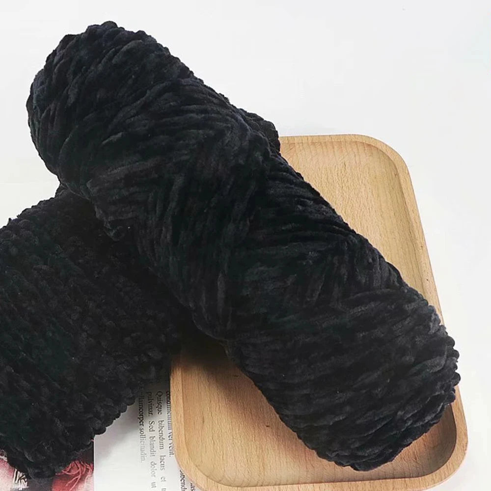 Chenille Soft Velvet Yarn – 95g Blended Knitting Wool for Crochet Scarves, Baby Blankets & Hats