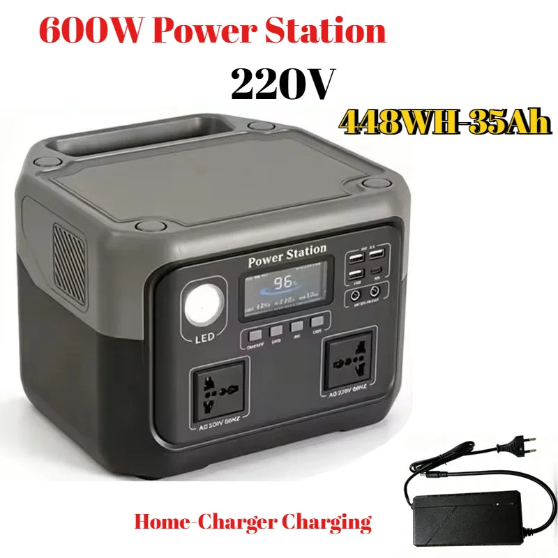 LiFePO4 Portable Power Station, 600W or 800W, 220V